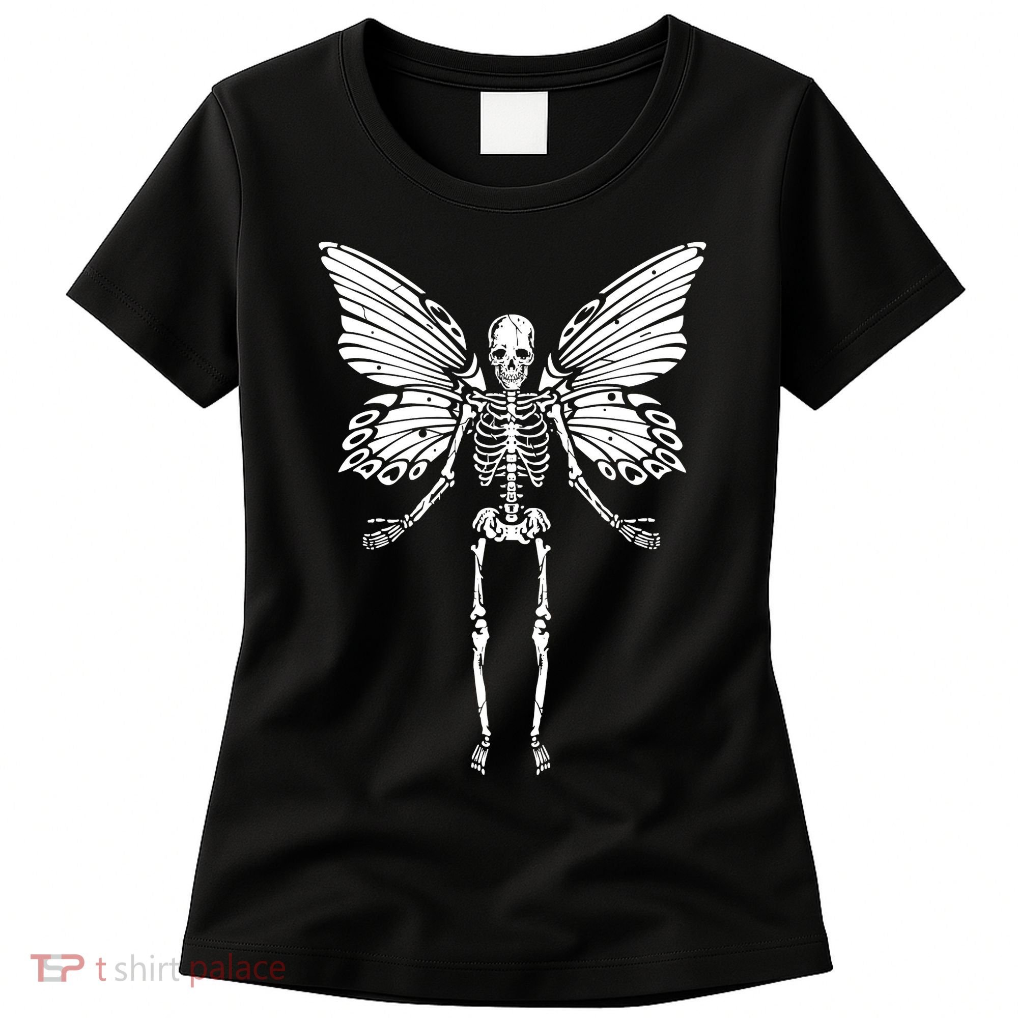 Fairycore Aesthetic Gothic Butterfly Skeleton Fairy Grunge Women's T-Shirt