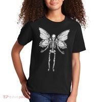 Fairycore Aesthetic Gothic Butterfly Skeleton Fairy Grunge Kids T-Shirt thumb 2