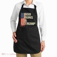 Flag American God Guns And Trump 2nd Amendment Apron thumb 2