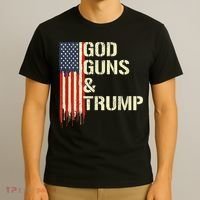 Flag American God Guns And Trump 2nd Amendment T-Shirt thumb 3