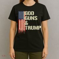 Flag American God Guns And Trump 2nd Amendment T-Shirt thumb 4
