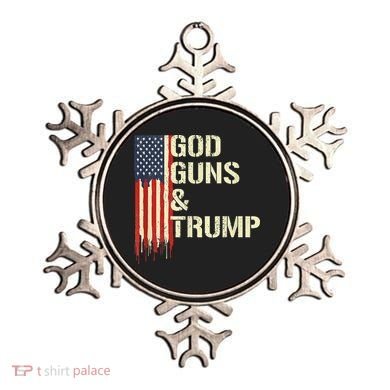 Flag American God Guns And Trump 2nd Amendment Ornament