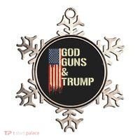 Flag American God Guns And Trump 2nd Amendment Ornament thumb 0