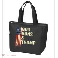 Flag American God Guns And Trump 2nd Amendment Tote Bag thumb 3
