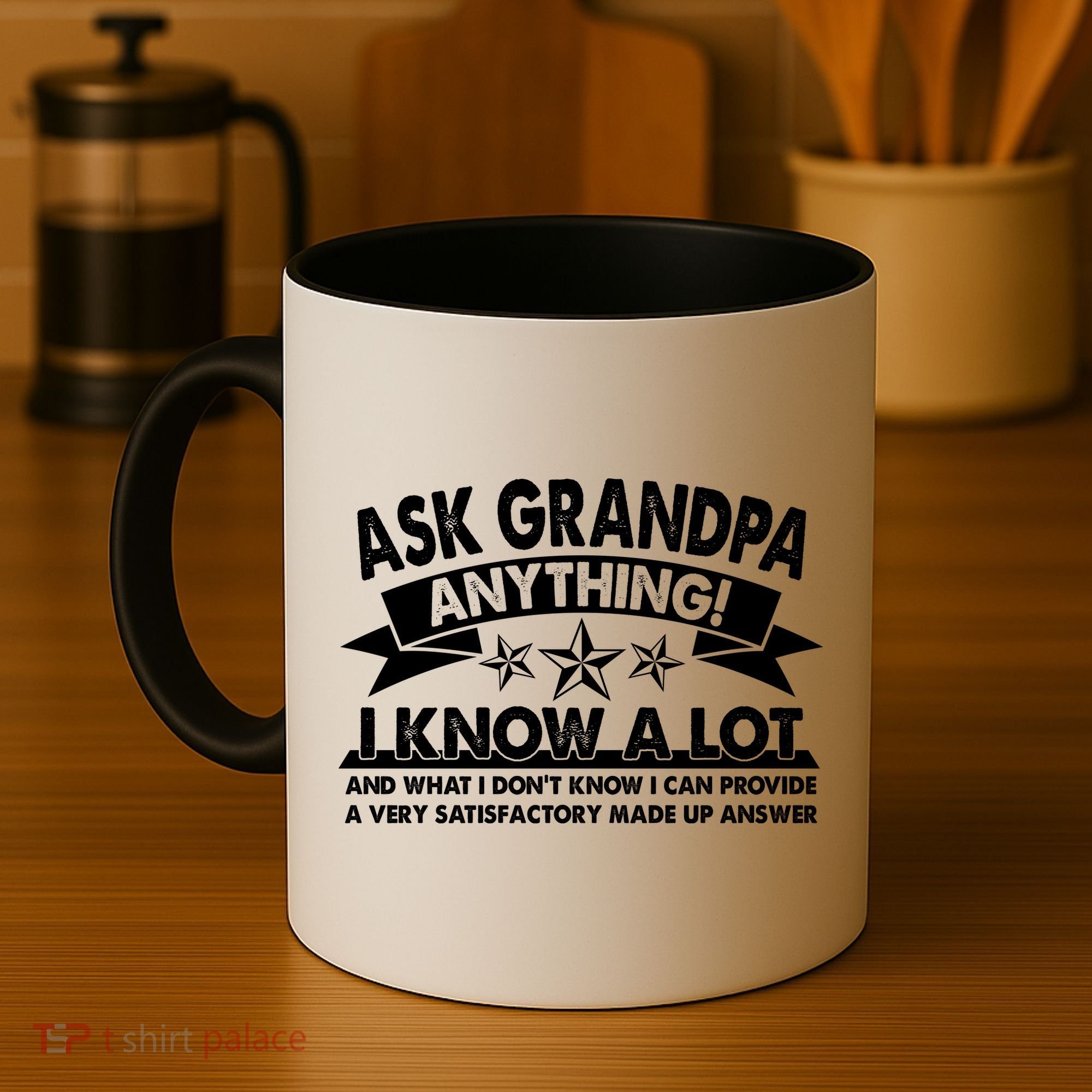 Funny Ask Grandpa Anything I Know A Lot Coffee Mug