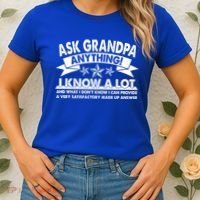 Funny Ask Grandpa Anything I Know A Lot Women's T-Shirt thumb 2