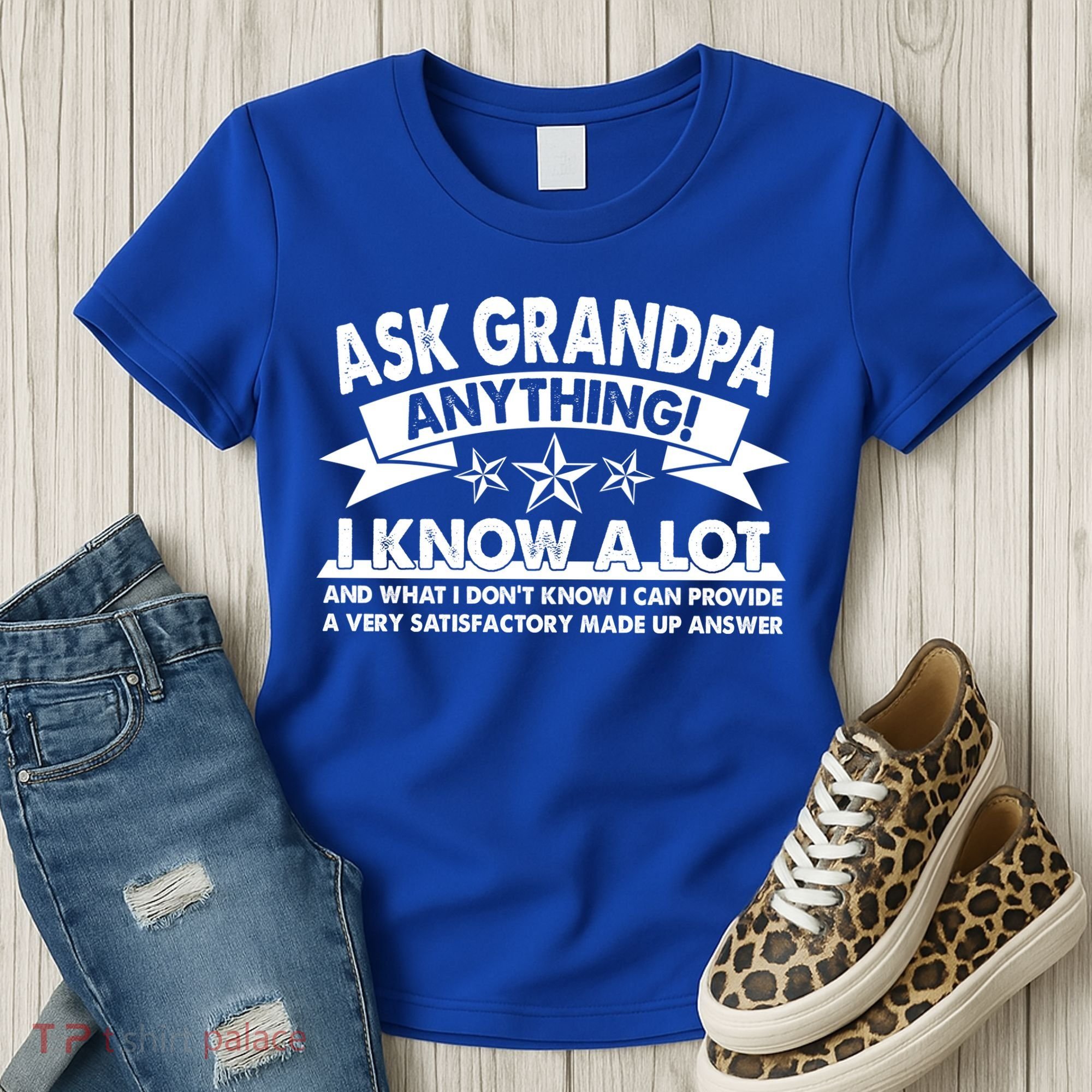 Funny Ask Grandpa Anything I Know A Lot Women's T-Shirt