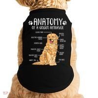 Funny Anatomy Golden Retriever Dog Lover Doggie Tank thumb 0