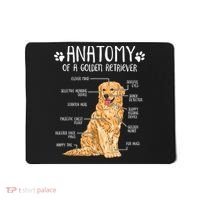 Funny Anatomy Golden Retriever Dog Lover Mousepad thumb 0