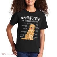 Funny Anatomy Golden Retriever Dog Lover Kids T-Shirt thumb 2