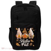Funny Autumn Gnomes Autumn Leaves Hello Fall  Impact Tech Backpack thumb 0