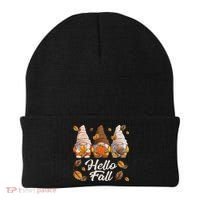 Funny Autumn Gnomes Autumn Leaves Hello Fall  Beanie thumb 0