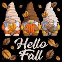 Funny Autumn Gnomes Autumn Leaves Hello Fall  Mousepad thumb 1
