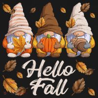 Funny Autumn Gnomes Autumn Leaves Hello Fall  Toddler Hoodie thumb 2