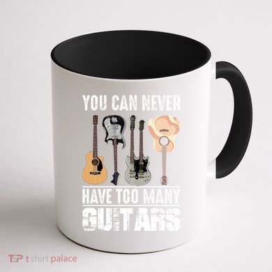 Funny Acoustic Guitarist Musical Instrut Electric Guitar Gift Coffee Mug back