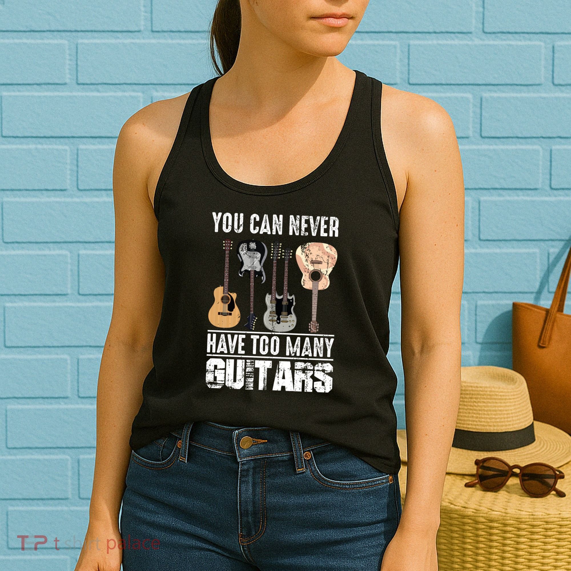 Funny Acoustic Guitarist Musical Instrut Electric Guitar Gift Women's Tank Top