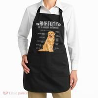 Funny Anatomy Golden Retriever Dog Lover Apron thumb 2