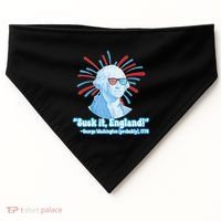 Funny American Gift Suck It England George Washington USA-Made Doggie Bandana thumb 0