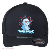 Funny American Gift Suck It England George Washington Flexfit Unipanel Trucker Cap thumb 0