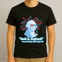 Funny American Gift Suck It England George Washington T-Shirt thumb 3