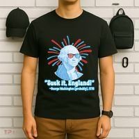 Funny American Gift Suck It England George Washington T-Shirt thumb 6