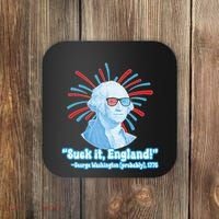 Funny American Gift Suck It England George Washington Coaster thumb 0