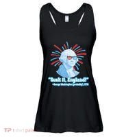 Funny American Gift Suck It England George Washington Ladies Essential Flowy Tank thumb 0