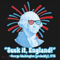 Funny American Gift Suck It England George Washington Women's Hoodie thumb 2
