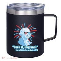 Funny American Gift Suck It England George Washington 12oz Stainless Steel Coffee Mug thumb 0