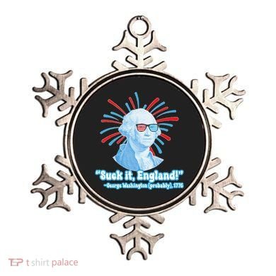 Funny American Gift Suck It England George Washington Ornament