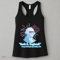 Funny American Gift Suck It England George Washington Women's Tank Top thumb 3