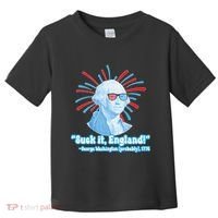 Funny American Gift Suck It England George Washington Toddler T-Shirt thumb 0