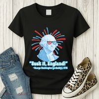 Funny American Gift Suck It England George Washington Women's T-Shirt thumb 3