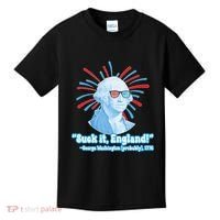 Funny American Gift Suck It England George Washington Kids T-Shirt thumb 0