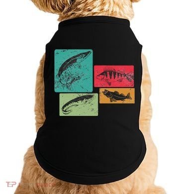 For Anglers Good Catch Perch Pike Trout Doggie Tank