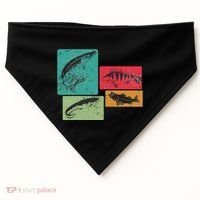 For Anglers Good Catch Perch Pike Trout USA-Made Doggie Bandana thumb 0