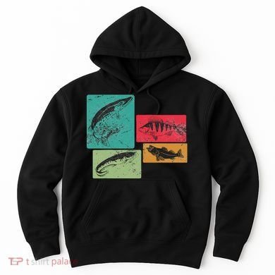For Anglers Good Catch Perch Pike Trout Hoodie