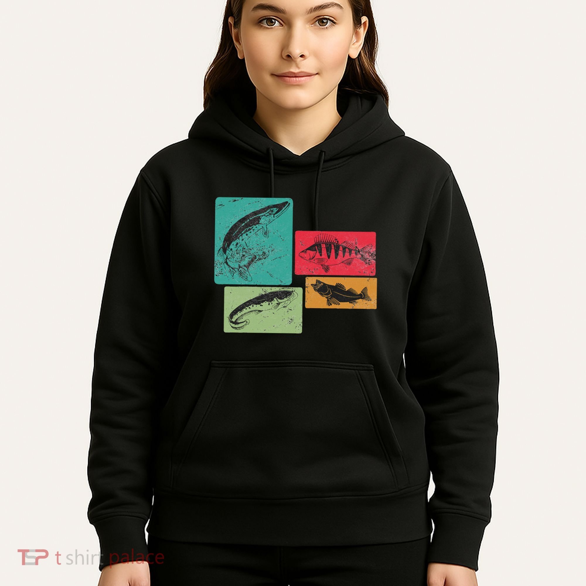 For Anglers Good Catch Perch Pike Trout Hoodie