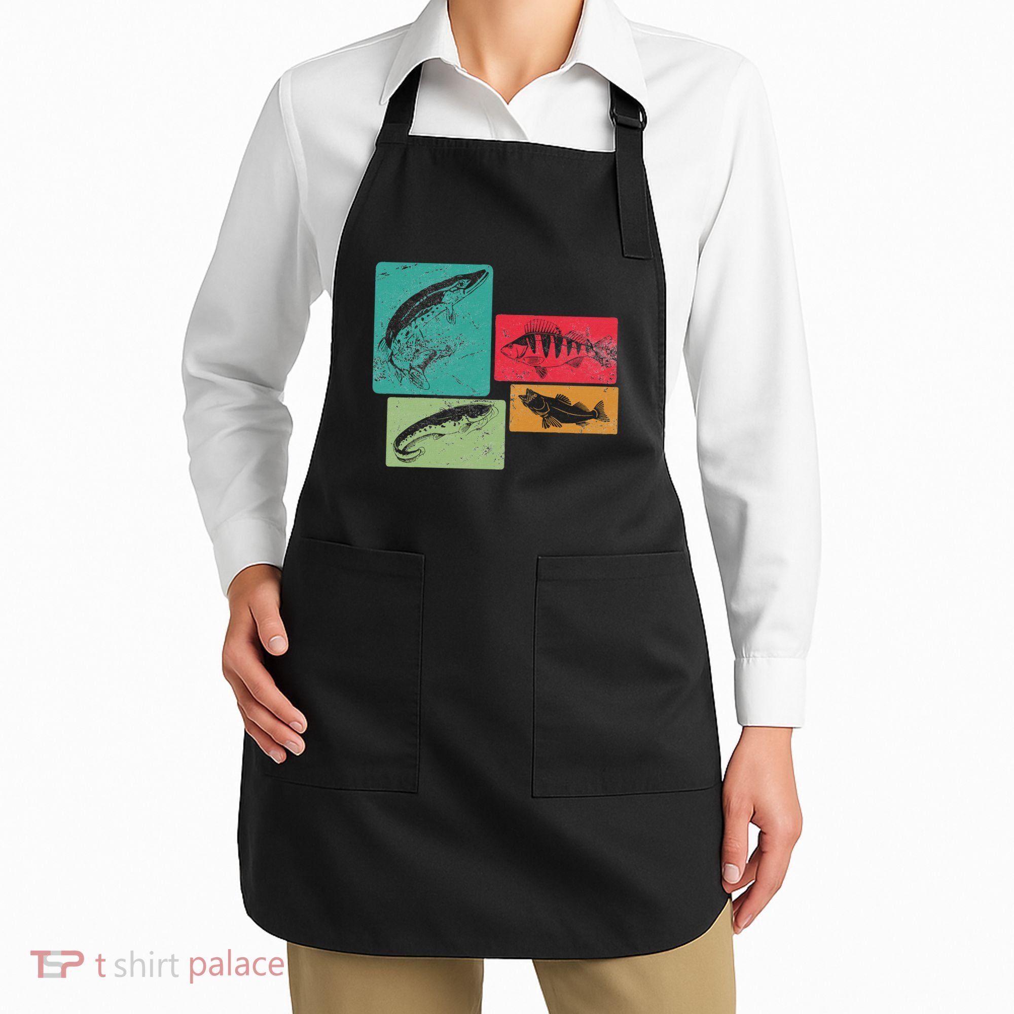 For Anglers Good Catch Perch Pike Trout Apron