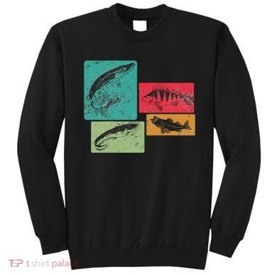 For Anglers Good Catch Perch Pike Trout Sweatshirt
