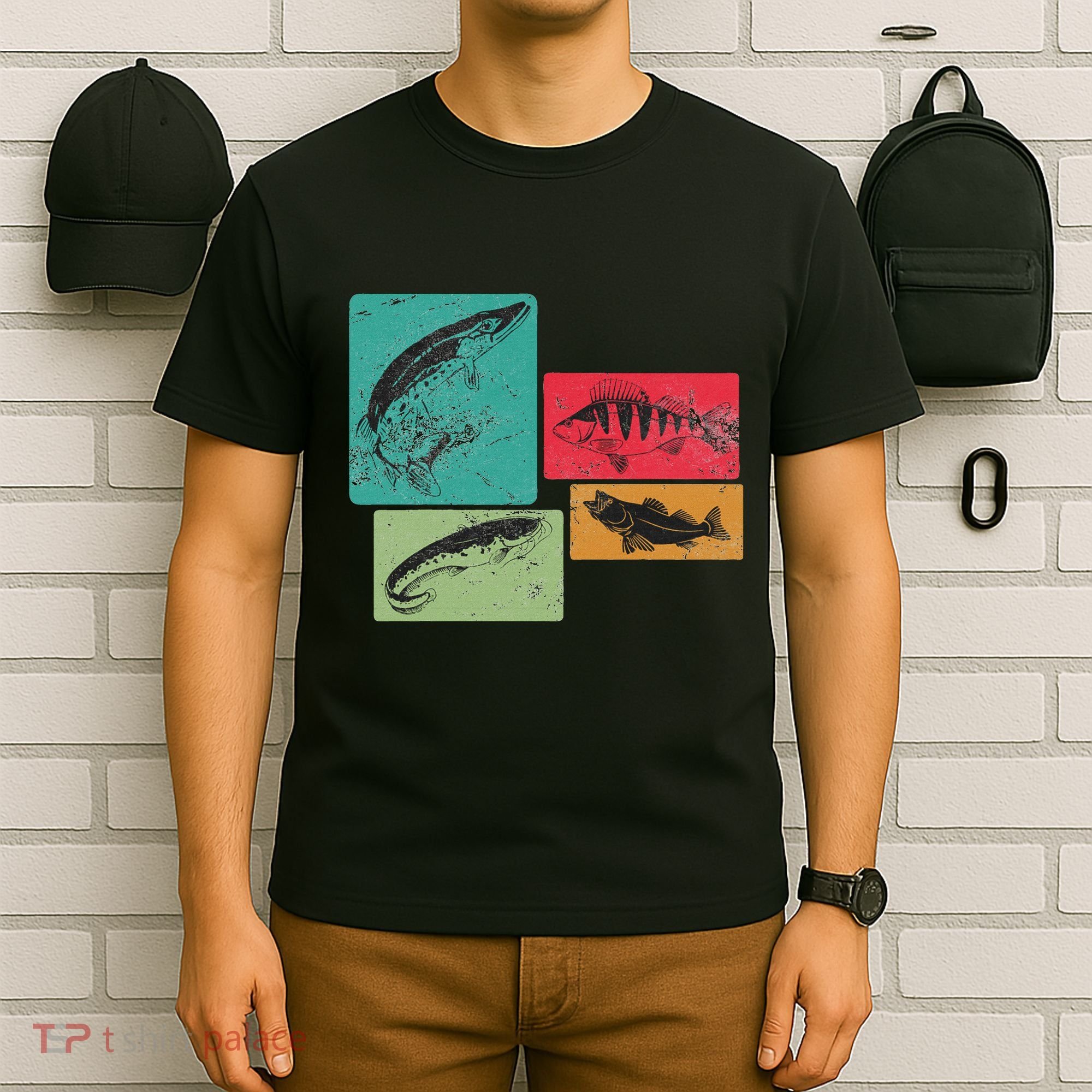 For Anglers Good Catch Perch Pike Trout T-Shirt