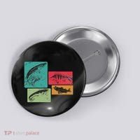 For Anglers Good Catch Perch Pike Trout Button thumb 0