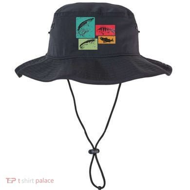 For Anglers Good Catch Perch Pike Trout Bucket Hat