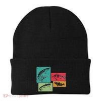 For Anglers Good Catch Perch Pike Trout Beanie thumb 0