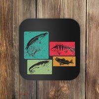 For Anglers Good Catch Perch Pike Trout Coaster thumb 0
