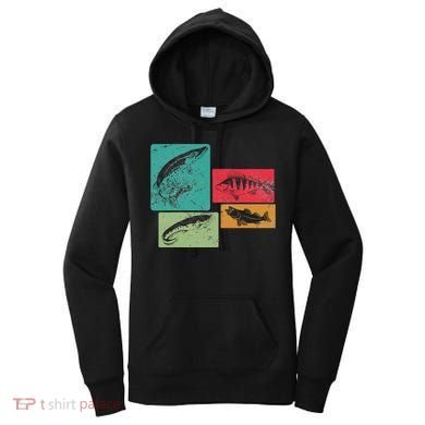 For Anglers Good Catch Perch Pike Trout Women's Hoodie