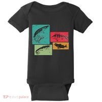 For Anglers Good Catch Perch Pike Trout Baby Bodysuit thumb 0