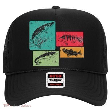 For Anglers Good Catch Perch Pike Trout Hat