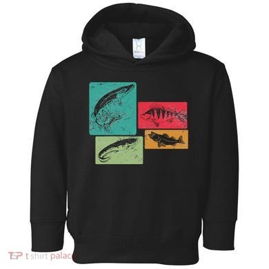 For Anglers Good Catch Perch Pike Trout Toddler Hoodie