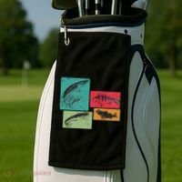 For Anglers Good Catch Perch Pike Trout Golf Towel thumb 2